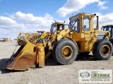 LOADER, 1981 CATERPILLAR 950, EROPS, QC PLATE, WITH FORKS AND GP BUCKET