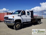 2008 GMC, C5500, DURAMAX ENGINE, AUTOMATIC TRANSMISSION, 4X4, CREW CAB, FLAT BED