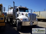 VAC TRUCK, 2007 PETERBILT 340, CAT C7 ENGINE, AUTOMATIC TRANSMISSION. WEST-MARK TANK, HYD DUMP, 3700