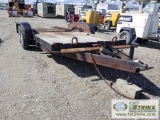 TRAILER, 1999 HOMEMADE, TILT BED, TANDEM AXLE, 6FT X 16FT DECK