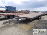 TRAILER, 1993, TANDEM AXLE, 8FT 1IN X 22FT 4IN DECK, W/ RAMPS