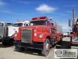 FIRETRUCK, 1977 INTERNATIONAL HARVESTER F2070A, CUMMINS 092 ENGINE, MANUAL