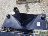 SKIDSTEER RECEIVER PLATE ATTACHMENT, ITEM APPEARS UNUSED