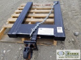 TRAILER MOVING ATTACHMENT. FORK POCKETS, RECEIVER HITCH, 4000 LB CAPACITY, ITEM APPEARS UNUSED