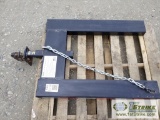 TRAILER MOVING ATTACHMENT. FORK POCKETS, RECEIVER HITCH. 4000 LB CAPACITY, ITEM APPEARS UNUSED