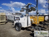 LIGHT PLANT, 2009 ALLMAND, NIGHT-LITE PRO NL8 V SERIES, TRAILER MTD, 3 CYL KUBOTA ENGINE