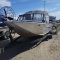 BOAT, 1990 DUCKWORTH, 17FT, 5.0L, AMERICAN TURBINE JET, CANVAS TOP, SN:FSM01084K990 ON 1990 TRAILER