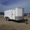 ENCLOSED TRAILER, 2014, V NOSE, 3500LB AXLES, 14FT, REAR DROP RAMP