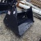 SKIDSTEER ATTACHMENT, 78IN 4-IN-1 BUCKET. ITEM APPEARS UNUSED