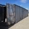 SHIPPING CONTAINER, CONEX TYPE, 35FT, STEEL AND ALUMINUM CONSTRUCTION, WITH CONTENTS