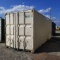 SHIPPING CONTAINER, CONEX TYPE, 20FT, STEEL CONSTRUCTION, WITH SHELVING, CONTENTS