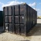 SHIPPING CONTAINER, CONEX TYPE, 20FT, STEEL CONSTRUCTION, WITH WATER TANKS, WIRED, INSULATED