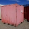 SHIPPING CONTAINER, CONEX TYPE, STEEL, 8FT11IN X 6FT7IN X 6FT4IN