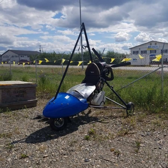 COSMOS PHASE II ULTRALITE, BOMBARDIER ROTAX 496.7CC, WARP DRIVE PROP, WITH SKIS. NO WING