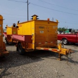 HEATER, EQUIPMENT SOURCE ES700, TRAILER MOUNTED, 4CYL KUBOTA DIESEL ENGINE