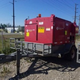 HEATER, 2008 WACKER NEUSON ARCTIC BEAR XHD, 766000 BTU PER HOUR MAX, 4CYL KUBOTA DIESEL ENGINE, TRAI