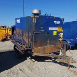 HEATER, TIOGA IDF 3K SCO, TRAILER MOUNTED, 900000 BTU PER HOUR MAX, 4CYL KUBOTA DIESEL ENGINE