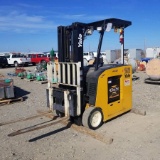 FORKLIFT, 2003 YALE ECO40F, STAND UP, ELECTRIC, LOAD SENSOR AND CHARGER