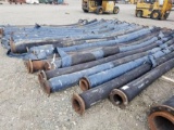 1 ASSORTMENT. MISC HOSE, INCLUDING: 21EA 6IN X 20FT4IN RUBBER WITH STEEL FLANGES, 1EA 4IN X 20FT RUB