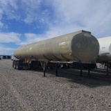 TANK TRAILER, 1974 FRUEHAUF, 4 COMPARTMENT 3600, 1150, 2150, 2600GAL, 9500 GALLON CAPACITY TOTAL