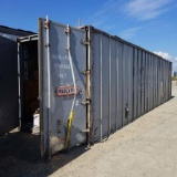 SHIPPING CONTAINER, CONEX TYPE, 35FT, STEEL AND ALUMINUM CONSTRUCTION, WITH CONTENTS