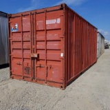 SHIPPING CONTAINER, CONEX TYPE, 20FT, STEEL CONSTRUCTION