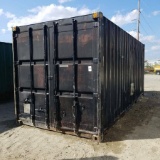 SHIPPING CONTAINER, CONEX TYPE, 20FT, STEEL CONSTRUCTION, WITH WATER TANKS, WIRED, INSULATED