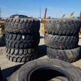 6 EACH. LOADER TIRES, 26.5R25