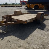 UTILITY TILT TRAILER, REDI HAUL, SINGLE AXLE. NO TITLE