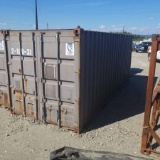 SHIPPING CONTAINER, CONEX TYPE, 20FT, WITH CONTENTS INCLUDING OIL CONTAINMENT BOOM