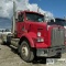 SEMI CAB AND CHASSIS, 2003 KENWORTH T800B, CAT C15 DIESEL ENGINE, FULLER MANUAL TRANSMISSION