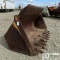 LOADER ATTACHMENT, TOOTHED BUCKET, 4YD, PIN ON, FITS CASE W26B