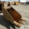 EXCAVATOR ATTACHMENT, FROST BUCKET, WELDCO, MODEL: EBV7D28, PIN ON