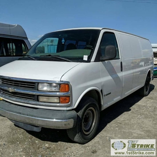 1999 CHEVROLET EXPRESS VAN 3500, 7.4L GAS, 2WD