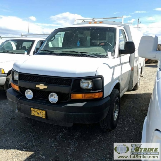 2006 CHEVROLET EXPRESS 2500 VAN, 4.8L VORTEC GAS, 2WD, KUV SERVICE BOX