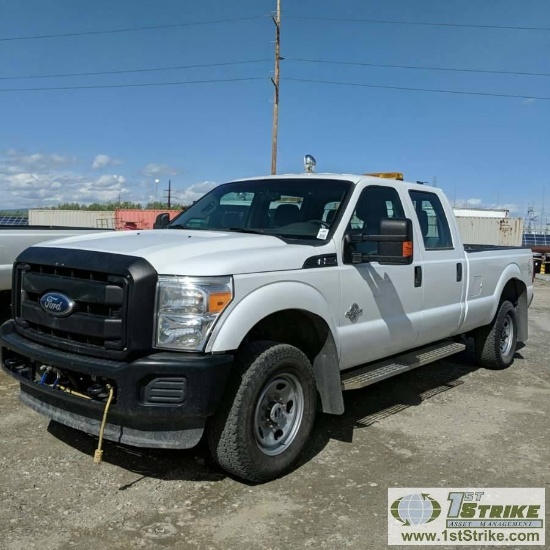 2012 FORD F-350 SUPERDUTY XL, 6.7L POWERSTROKE DIESEL, 4X4, CREW CAB, LONG BED