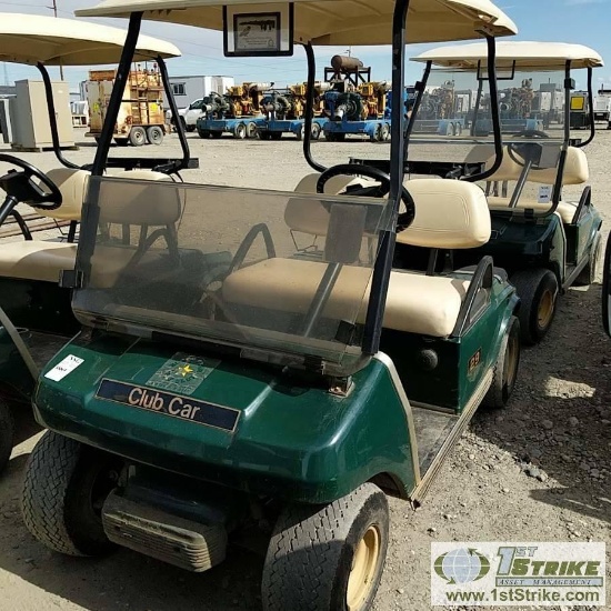 GOLF CART, 2001 INGERSOLL RAND CLUB CAR DS, SINGLE CYL GAS ENGINE