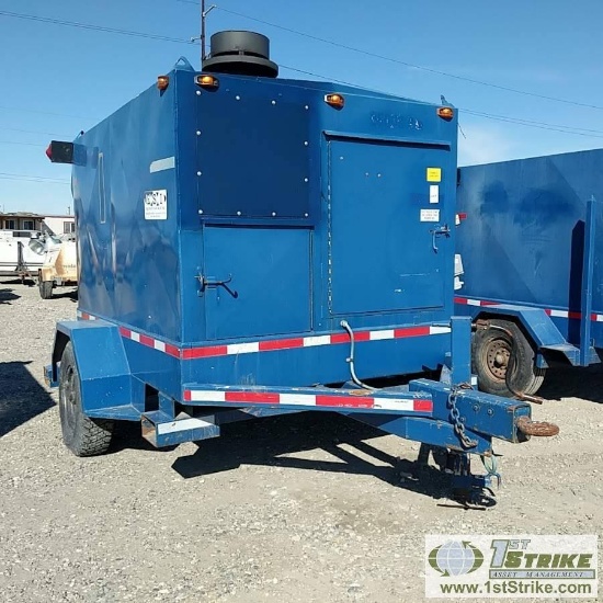 HEATER, TIOGA MODEL IDF 2.5SCO, 600000 BTU, 3CYL KUBOTA DIESEL ENGINE, TRAILER MOUNTED