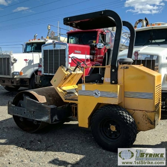 COMPACTOR, STONE RHINO SD54, 3CYL JOHN DEERE DIESEL ENGINE, SINGLE DRUM, VIBRATORY, OROPS