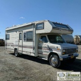 MOTORHOME, 1988 FORD COACHMAN CATALINA, ECONOLINE 350 CHASSIS, V8 GAS ENGINE, AUTOMATIC TRANSMISSION