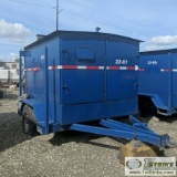 HEATER, TIOGA, KUBOTA 3CYL DIESEL, 8KW, TRAILER MOUNTED