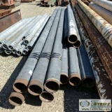 12 EACH. PIPE, STEEL, 6IN, SCHEDULE 80, VARIOUS LENGTHS, APPROX 230FT