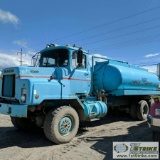 WATER TRUCK, 1989 MACK MODEL DMM6906S, 6CYL DIESEL ENGINE, MANUAL TRANSMISSION, 4X4. NO TITLE