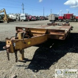 EQUIPMENT TRAILER, 1977, 15 TON, LOWBED WITH RAMPS, TANDEM AXLE, 8FT X 15FT DECK WITH 4FT DOVETAIL