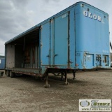 SEMI TRAILER, 1971 FREUHAUF MOVING VAN, STEP DECK, HIGH CUBE, 29FT LOWER DECK, 11FT UPPER