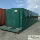 GENERATOR ENCLOSURE, 8FT 1IN X 41FT, STEEL CONSTRUCTION, SKID MOUNTED, WITH NEWAGE, 54KW, 67.5KVA GE