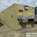 BUILDING ENCLOSURE, BIRD WASH STATION, WITH APPLIANCES, BOILER, WATER TANK, SINKS, 9FT6IN X 33FT. SK
