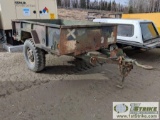 UTILITY TRAILER, 1967 MILITARY M101 A1 3/4TON, SINGLE AXLE, 6FT X 8FT BED. NO TITLE