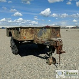 UTILITY TRAILER, 1960 MILITARY MODEL: M-105A2, 1 1/2TON, SINGLE AXLE, 6FT6IN X 9FT6IN BED