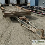 UTILITY TRAILER, TANDEM AXLE, TILT DECK, 8FT X 17FT10IN DECK, 28FT OVERALL. NO TITLE